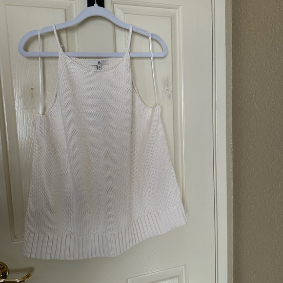 Banana Republic White Ribbed Sleeveless Tank Top - Picture 5 of 8